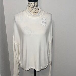 Free People Women's Cream Long Sleeve Top Small